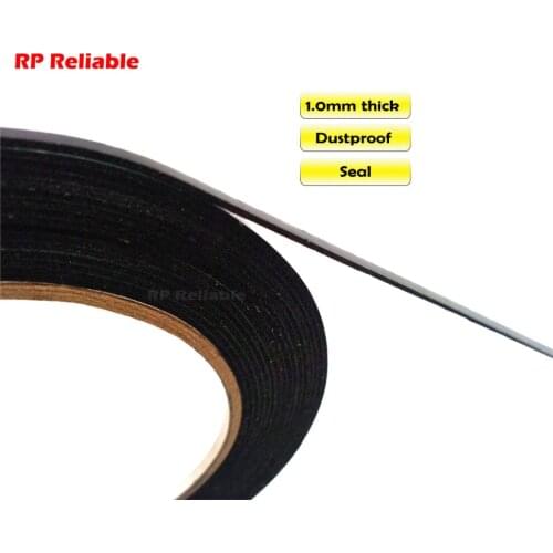 1mm thick) 2mm~10mm*5M, Black Cellphone Dust Proof Sponge Foam Tape Double Sided Adhesive, for Phone Anti Dust Repair, Sealing