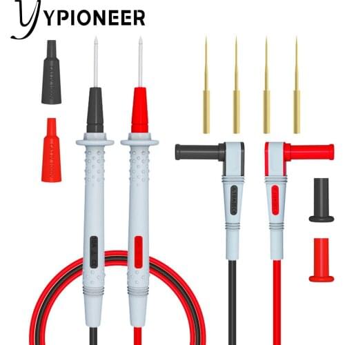 YPioneer Multimeter Test Lead Kit Double Silicone Soft Cable Wire Multimeter Probes Electrical Copper Test Probes 4.9ft/1.5m