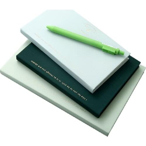 Green Notebook Fresh Ins Style College Students Literary Exquisite Notebook Personality Creative Diary Thick Retro Notepad