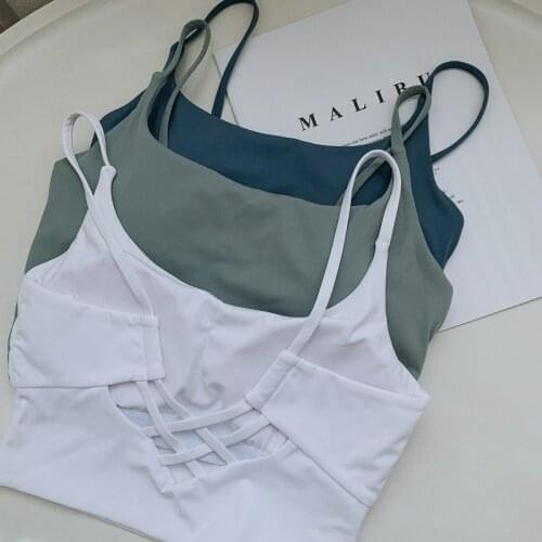 Women Sexy Back Cross Sport Bras Strappy High Impact Gym Vest Fitness Crop Top Running Workout Cloth