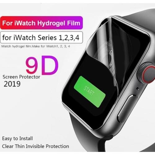 1pcs 38/40/42/44mm full screen shockproof TPU screen hydrogel protective film for iWatch1 2 3 4