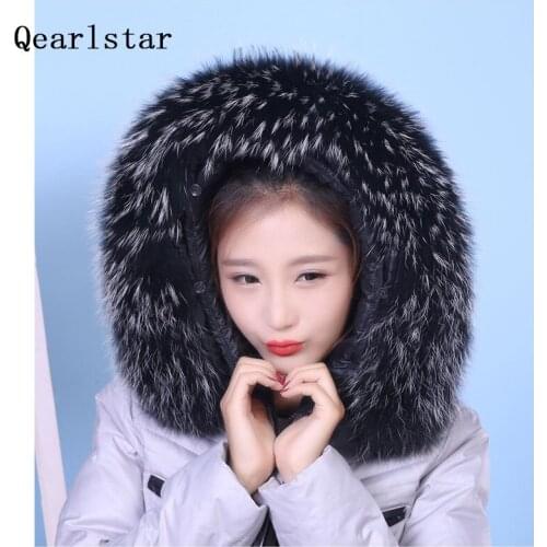100% Real Natural Raccoon Fur Collar Hood Trim Winter Women Men Down Coat Fur Scarves Black Scarf Custom Zxx756 Fashion Decor