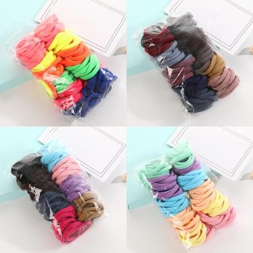 50/100pcs 4cm Elastic Hair Bands Colorful Ponytail Holder Headband Large Rubber Band for Women Girls Children Hair Accessories