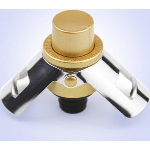 100pcs Stainless Steel Champagne Stopper Sparkling Wine Bottle Plug Sealer Wings Design Wine Bottle Stoppers ZA6388