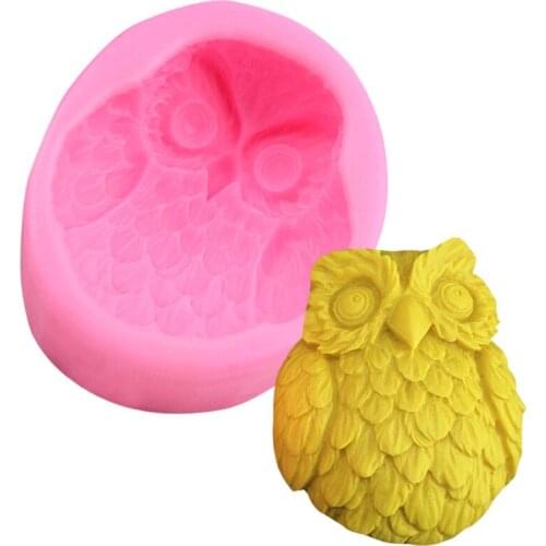 3D Owl Nighthawk Silicone Soap Mold Chocolate Mould Soap Candle DIY Mold Soap Making Mold Craft Art Cake Fondant Tool