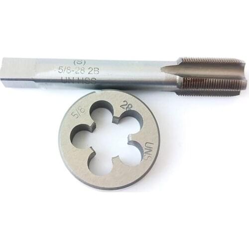 5/8-28 HSS Tap And Die Set UN Machine Thread Tap And UNS Round Thread Die Right Hand