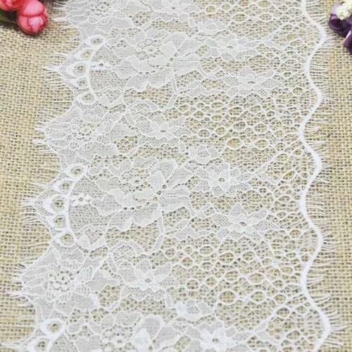 9Yards 15cm DIY Sewing Craft Supply Clothing Accessories Eyelash Lace Trim Decorative Gorgeous Nylon Lace Fabric