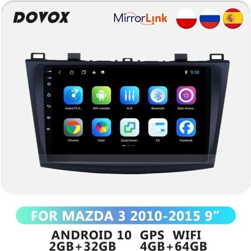 DOVOX For Mazda 3 2010 - 2015 Android Car Radio 2din Car Multimedia Video Player GPS Navi RDS 4G IPS 2 Din no dvd
