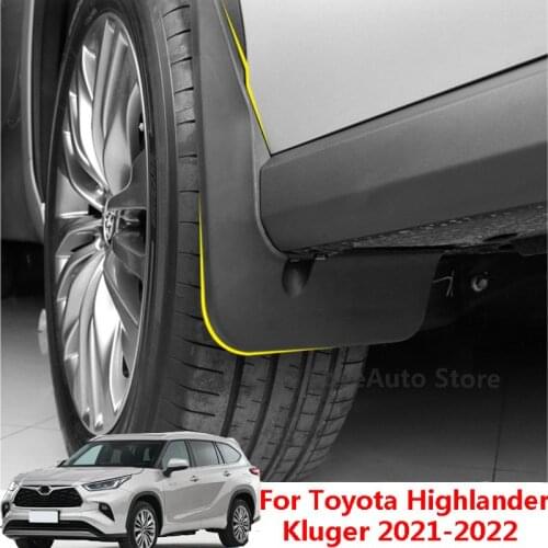 For Toyota Highlander Kluger XU70 2021 2022 Car Front Rear Mudflaps Fender Flares Mud Flaps Painted Mudguards Splash Guards
