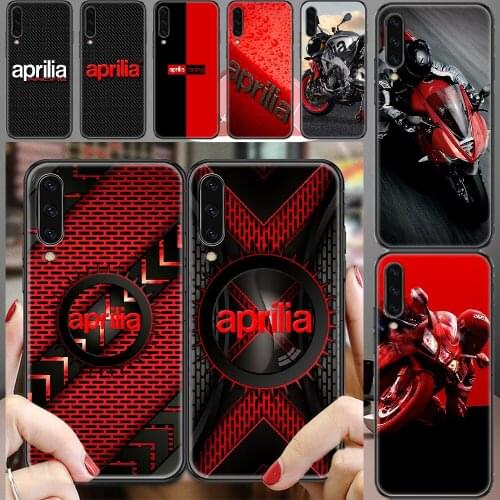 Apriliaes moto logo Phone case For Samsung Galaxy A 3 5 7 8 10 20 21 30 40 50 51 70 71 E S 2016 2018 4G black luxury back art