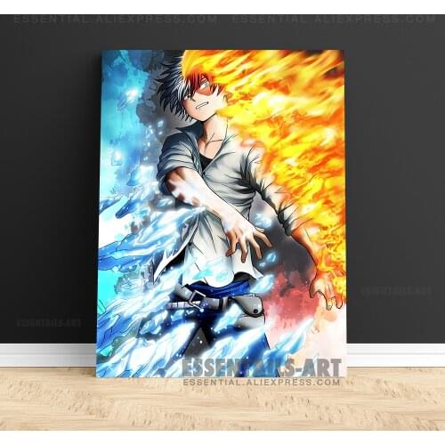Shoto Todoroki My Hero Academia BNHA Poster Canvas Wall Art Painting Decor Pictures Bedroom Study Room Home Decoration Prints