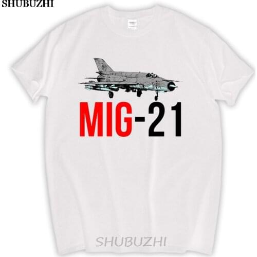 Man fashion summer present MIG 21 Jet Air Plane T Shirt MIG 21 Jet Air Plane Tee Shirts Short Sleeve Fathers Day Custom