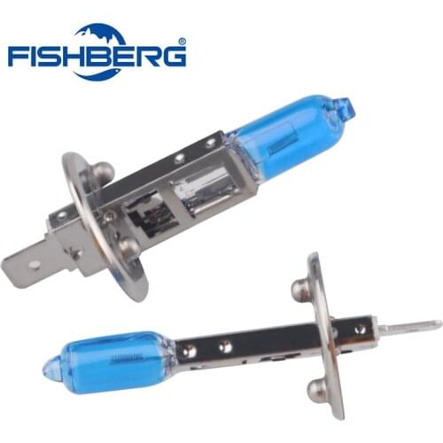H1 Halogen Bulb White 4pcs ( 2Pair) 12V 55W 6000K Blue Glass Car HeadLight Auto Light XENON Fog Lamp Car Lamps