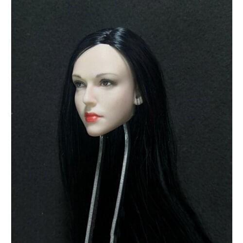 1/6 Melissa Benoist Head Sculpt with Black Blond Hair for 12''Figures Accessories DIY