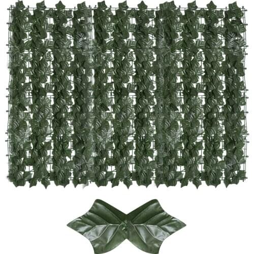 Artificial Green Leaf Screening Roll Green Leaf Fence Rolls Privacy Fence Screen Hedges UV Protection For Garden Decoration