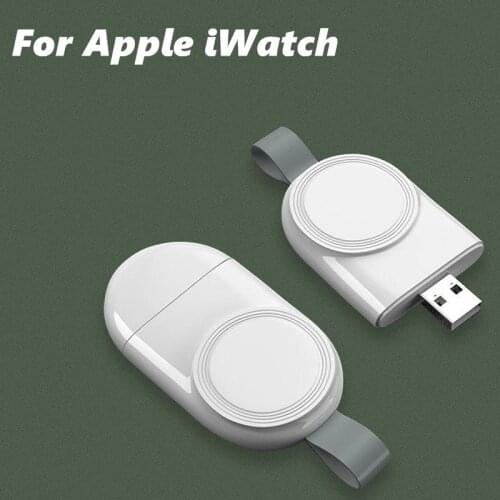 Mini Portable Wireless Charger For iWatch 6 5 USB Charging Station For Apple iWatch Series 6 5 4 3 2 1 Magnetic Charger Base