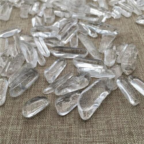 Natural Healing Clear Quartz Crystal Terminated Point Chips Gravel Tumbled Stone For Decorate