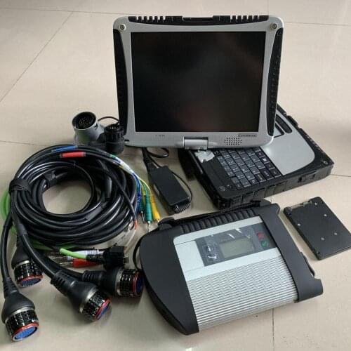 Newest MB SD Conenct Compact C4 diagnosis with sd C4 software 2020.12V HDD/SSD multi-languages CF19 Toughbook used laptop CF-19