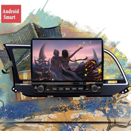 Octa Core 1280*720 Android 10.0 Car DVD GPS Navigation Player Deckless Car Stereo for HYUNDAI Elantra 2016 2017 Radio Headunit