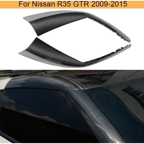 Carbon Fiber Roof A Pillar Exterior Molding Panelfor for Nissan R35 GTR 2009 2010 2011 2012 2013 2014 2015 Pillar Cover Spoiler