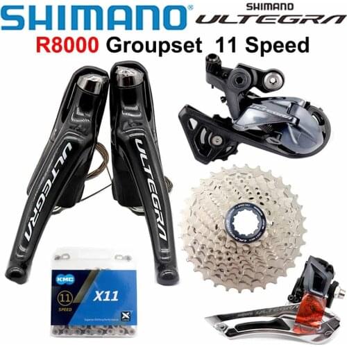 SHIMANO ULTEGRA R8000 2x11v Groupset with Brake ST Lever Cassette Sprocket Chain Front/Rear Derailleur ORIGINAL for Road bike