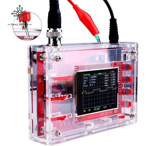 Fully Assembled Digital Oscilloscope 2.4" TFT LCD Display With Alligator Probe Test Clip for DSOO138 Scilloscope