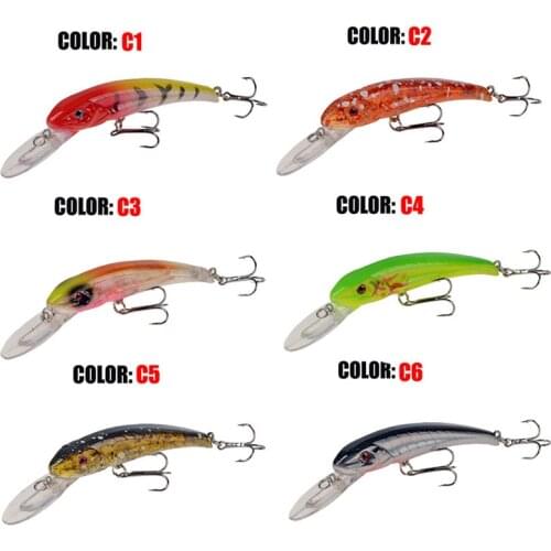 6Colors 3D Eyes Bionic Bait 9cm/5.9g Artificial Built-in Steel Ball ABS Plastic Hard Bait Sea Fishing Lures Outdoor Swim bait