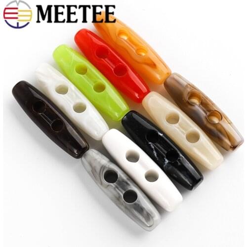 10/20pcs 5mmx4cm Resin Acrylic Horn Button Suit Coat Windbreaker Men Women Horn Buckles DIY Sweater Clothing Sewing Decoration