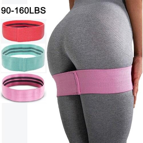 Fitness Rubber Resistance Loop Non-slip Hip Glute Booty Band Circle Thigh Training Expander Home Gym Elastic Stretching Pilates
