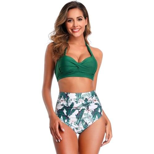 Sexy Bikini 2021 Summer Swimsuit Women 2 Pieces High Waist Bikini Push Up Swimwear Swimsuits Bathing Suit Women