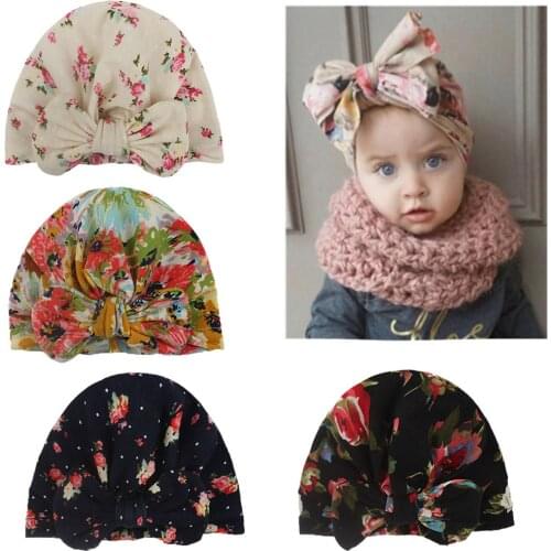 Newborn Infant Cap Toddler Baby Girls Hats Summer Cotton Casual Flower Hat Soft Hat
