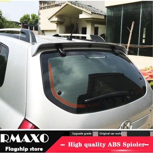 For Hyundai TUCSON Spoiler 2003-2012 TUCSON High Quality ABS Material Car Rear Wing Primer Color Rear Spoiler