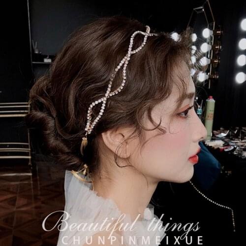 Rhinestone Super Flash Headband Hair Accessories Simple Sweet Korean Style Wedding Hair Jewelry