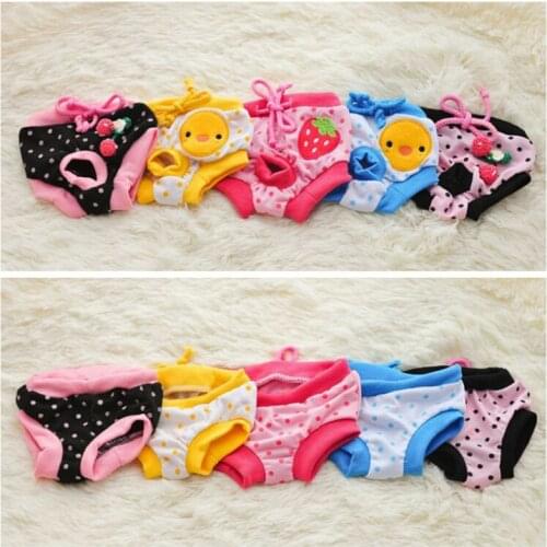 Pet Dog Physiological Pants Diaper Sanitary Washable Female Dogs Shorts Panties Menstruation Underwear Chihuahua Teddy Diaper