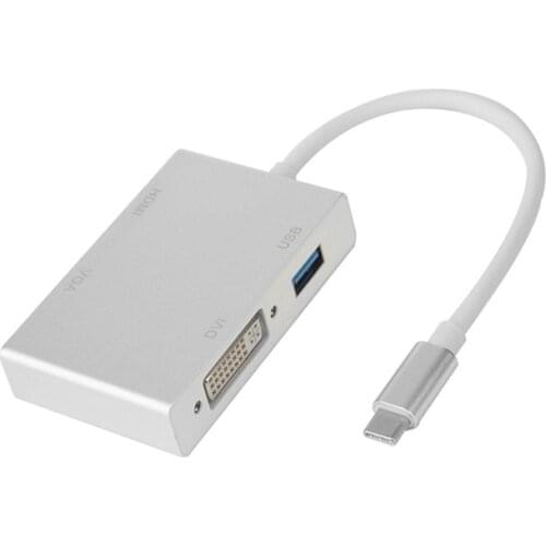 USB C To HDMI-compatible 4K Adapter Type C To VGA DVI USB Hub for MacBook Pro Huawei Matebook Samsung Galaxy S10/S9