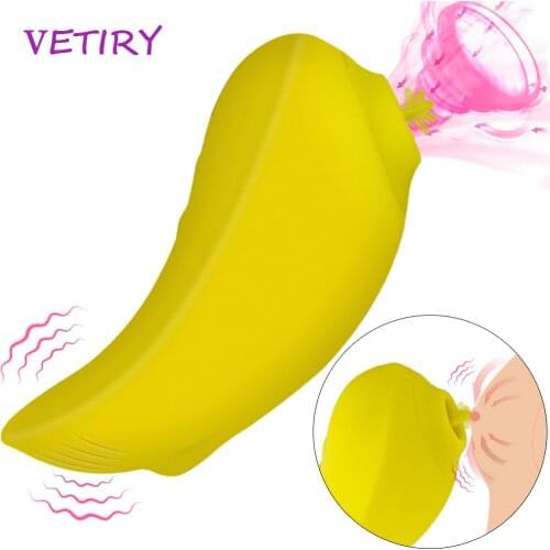 Clit Sucker Vibrator Tongue Licking Clitoris Stimulator Nipple Massager Sex Toys for Women Couple G Spot Female Masturbation