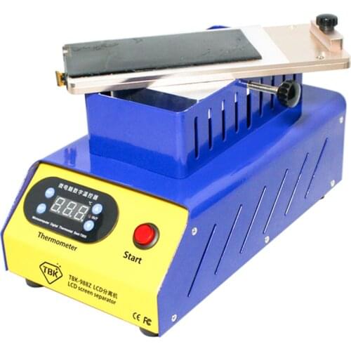 Rotating in frame separator and clean glue machine adjustable heating lcd separate glass oca glue remover