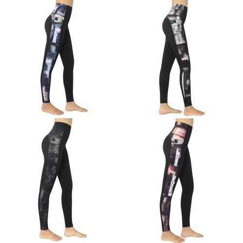 High Waist Women Yoga Pants Sports Fitness Hip-lifting Elastic Non See-Through 2021 New Tummy Control Show Your Body