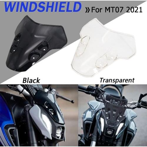 2021 For Yamaha MT07 Windscreen NEW Motorcycle Windshield Deflectors Wind Shield Screen Protector Parts