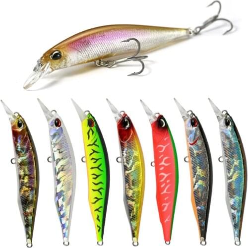 2021 New Fishing Lure Jerk Minnow 85Mm 8G Hot Model Rattle Wobbler Suspend Slow Float Hard Bait Saltwater Sinking Fishing Tackle