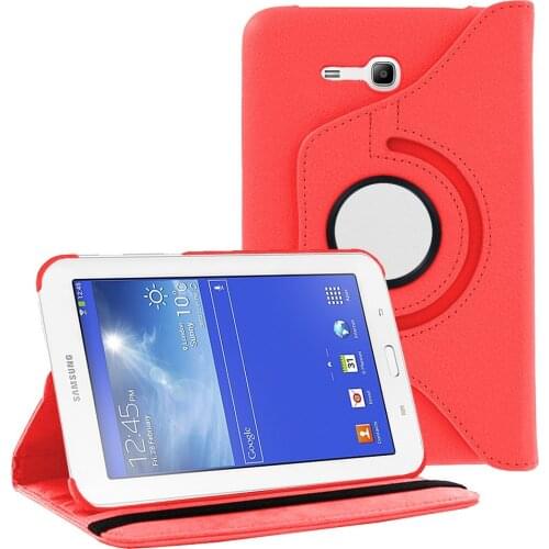 360 Degree Rotating PU Leather Flip Cover Case For Samsung Galaxy Tab 3 Lite 7" T110 T111 Tab E 7.0 T113 T116 SM-110 T113 Tablet