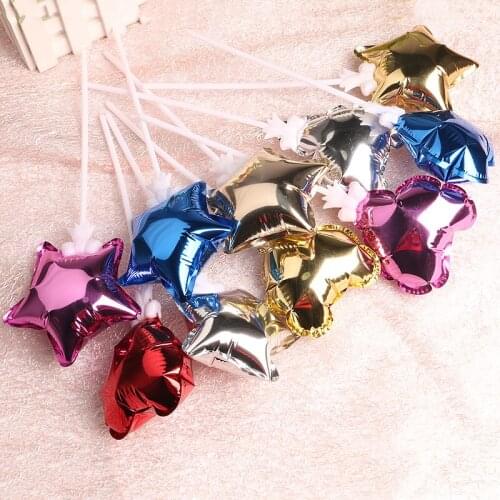 4 Inch Mini Balloon Automatic Inflatable Five-Pointed Star Love Balloon Party Cake 10Cm Decoration Balloon