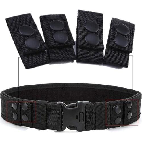 4pcs Tactical Belt Buckle Nylon Heavy Duty Belt Keeper Portable Webbing Strap Military Belt Equipment Hunting Accessories