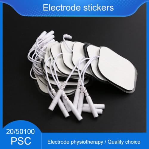 20/50/100pcs 5*5CM Tail Patch Electrode Patch Electric Muscle Stimulator Slimming Massage Patch Non-woven Pin-type Electrode Pad
