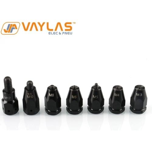 M3 M4 M5 M6 M8 M10 M12 Air Pneumatic Rivet Gun Adapter Head Part Accessories for Pneumatic Rivet Gun Tool