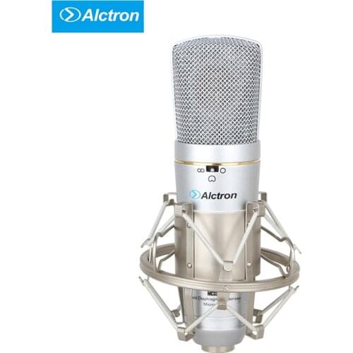 Alctron MC330 Audio Condenser Microphone Professional Studio Microphone with Shock Mount For Radio Braodcasting Singing Mic