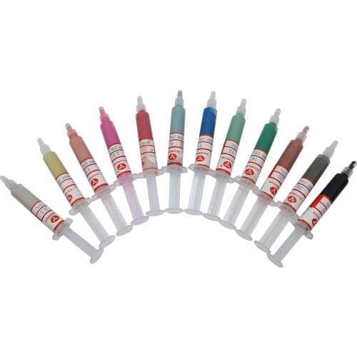 12Pcs W0.5 to W40 Diamond Polishing Lapping Oil Soluble Paste Injector Design Grinding Paste for Gem Alloy Steel Glass Ceramic