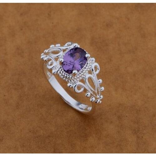 AR476 Hot silver plated Rings for women&men silver 925 jewelry fashion jewelry, wonderful/purple stone /atmajkta avkajmra
