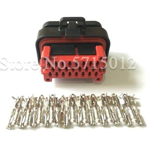 23 Hole 770680-1 Tyco Automotive Waterproof Female AMP Sealed Connector With Crimp Terminals