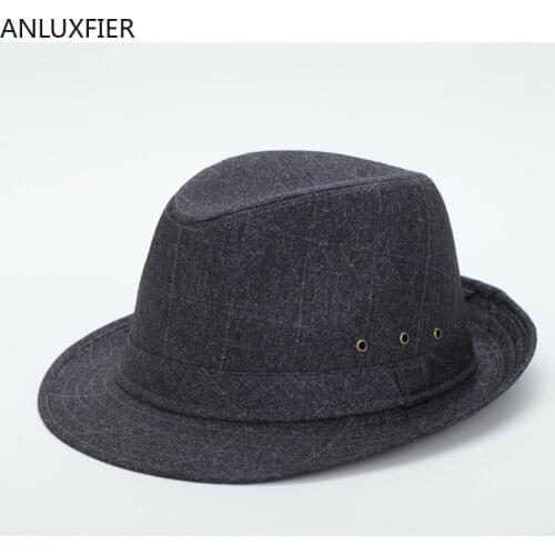 B-8282 Summer Sun Hat Grandpa Summer Fedoras Sun Cap Suit Cloth Middle-aged Jazz Hat Spring and Autumn Thin Cap